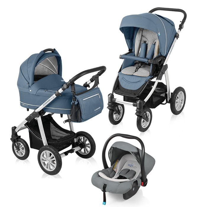 Carucior multifunctional 3 in 1 Baby Design Lupo Comfort Steal