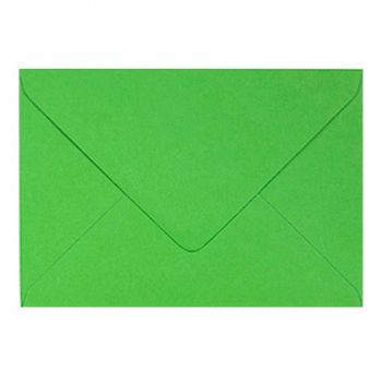Plic colorat invitatie / felicitare verde crud 130 x 130 mm