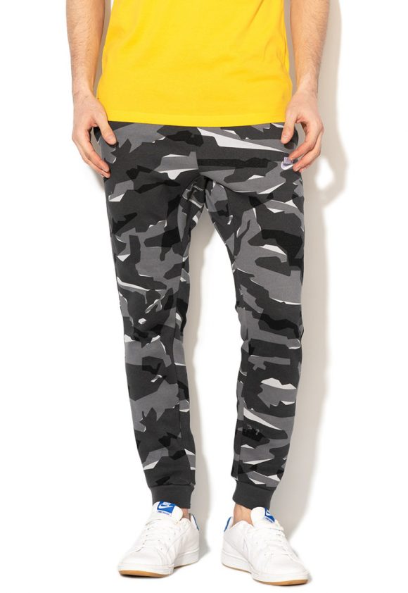Pantaloni sport cu model camuflaj si snur 22-pantaloni-Nike