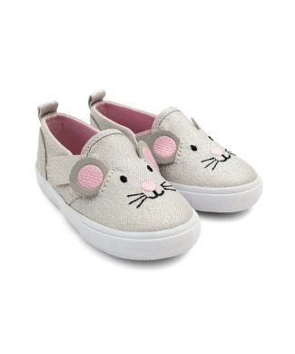 Pantofi slip-on cu model soarece-pantofi clasici-JoJo Maman Bebe