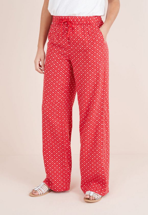 Pantaloni din amestec de in - cu croiala ampla-pantaloni si colanti-NEXT