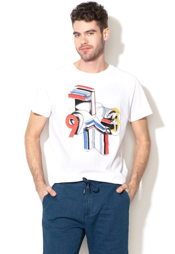 Tricou regular fit cu imprimeu grafic Jacob-tricouri-Pepe Jeans London