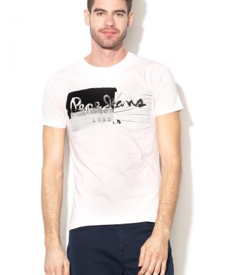 Tricou slim fit cu imprimeu grafic Stepney-tricouri-Pepe Jeans London