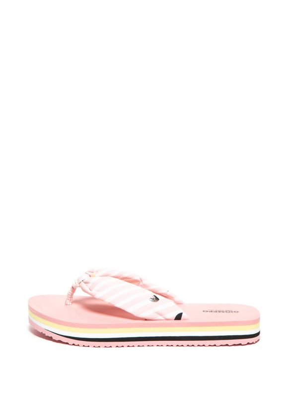 Papuci flip-flop cu model in dungi Boise-papuci-Gioseppo