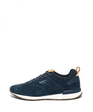 Pantofi sport de piele nabuc Boston-tenisi-Pepe Jeans London