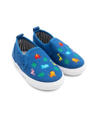 Pantofi slip-on cu broderii grafice-pantofi clasici-JoJo Maman Bebe