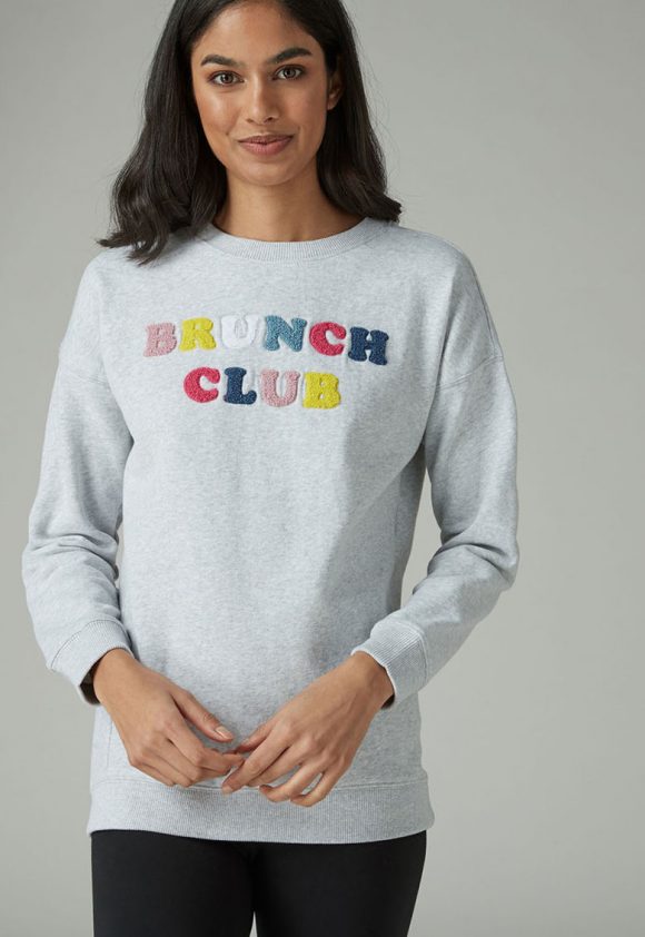 Bluza sport cu imprimeu text-bluze-NEXT